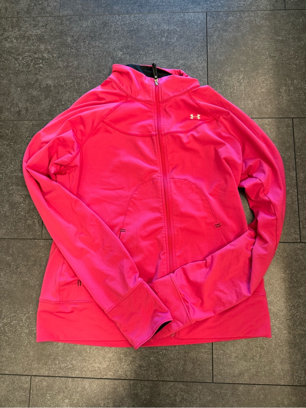 Under Armour Women’s Hot Pink Full-Zip Bomber Jacket